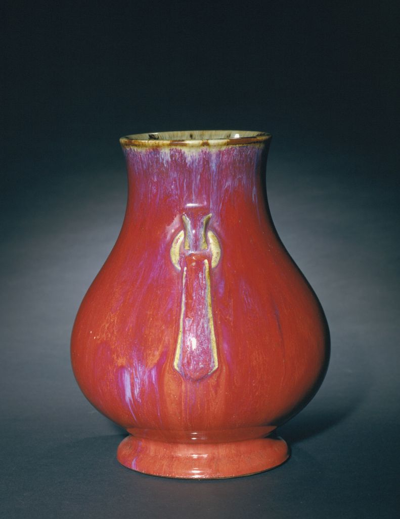 图片[2]-Kiln glaze double-ring bottle with ears-China Archive